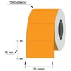Technoinform Kainų etiketės 26x16mm, stačiakampės, 1000vnt, oranžinės spalvos