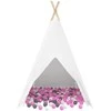 Teepee palapinė Balta 120 x 120 x 150 cm Audinys ir plastikas
