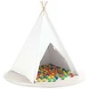 Teepee palapinė Balta 120 x 120 x 150 cm Audinys ir plastikas