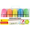 Teksto žymekliai EberhardFaber, mini, blizgūs, neoniniai, 5 spalvų