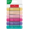 Teksto žymeklių rinkinys Faber-Castell 46, pasteliniai, 6 spalvų