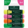 Teksto žymeklių rinkinys Faber-Castell 48, 4 spalvos