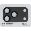 Tel Protect 95% AR+AF Full Metal apsauginis stiklas kamerai, skirtas iPhone 18 Pro Max, juodas (kameros blokas)