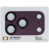 Tel Protect 95% AR+AF Full Metal apsauginis stiklas kamerai, skirtas iPhone 17 Pro, violetinis (salelė)