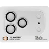 Tel Protect 95% AR+AF Full Metal Camera Protector apsauga kamerai, skirta iPhone 18 Pro, sidabrinė (blokas)