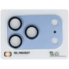Tel Protect 95% AR+AF Full Metal Camera Protector apsauga kamerai, skirta iPhone 17 Pro Max, šviesiai mėlyna (blokas)