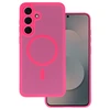 Tel Protect Aura Matte Magsafe dėklas skirtas Samsung Galaxy S25 FE hot rožinės spalvos