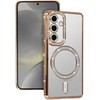Tel Protect Bling Magsafe dėklas skirtas Samsung Galaxy S26 aukso spalvos