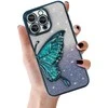 Tel Protect Butterfly Vanduo dėklas skirtas Apple iPhone 17 Pro Max mėlynos spalvos