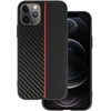 Tel Protect CARBON dėklas skirtas Apple iPhone 11 Pro juodos spalvos with red stripe