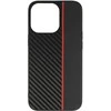 Tel Protect CARBON dėklas skirtas Apple iPhone 13 Pro juodos spalvos with red stripe