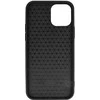 Tel Protect CARBON dėklas skirtas Apple iPhone 12 Pro Max juodos spalvos with mėlynos spalvos stripe