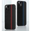Tel Protect CARBON dėklas skirtas Xiaomi Redmi Note 10 5G juodos spalvos with red stripe