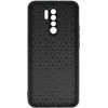 Tel Protect CARBON dėklas skirtas Xiaomi Redmi 9 juodos spalvos with mėlynos spalvos stripe