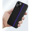 Tel Protect CARBON dėklas skirtas Xiaomi Redmi Note 11 5G/Note 11S 5G/Poco M4 Pro 5G juodos spalvos with mėlynos spalvos stripe