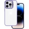 Tel Protect Kickstand dėklas + apsauginis stiklas kamerai (lens) skirtas Apple iPhone 13 Pro light violetinės spalvos