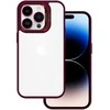 Tel Protect Kickstand dėklas + apsauginis stiklas kamerai (lens) skirtas Apple iPhone 14 Pro burgundy