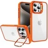 Tel Protect Kickstand dėklas + apsauginis stiklas kamerai (lens) skirtas Apple iPhone 11 Pro Max oranžinės spalvos