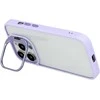 Tel Protect Kickstand dėklas + apsauginis stiklas kamerai (lens) skirtas Apple iPhone 13 Pro Max light violetinės spalvos