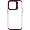 Tel Protect Kickstand case + camera glass (lens) skirtas Apple iPhone 13 Pro burgundy