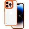 Tel Protect Kickstand dėklas + apsauginis stiklas kamerai (lens) skirtas Apple iPhone 12 Pro Max oranžinės spalvos