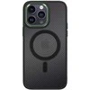 Tel Protect Magnetic Carbon dėklas skirtas Apple iPhone 15 Plus juodas-žalias