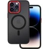 Tel Protect Magnetic Carbon dėklas skirtas Apple iPhone 15 Plus juodas-raudonas
