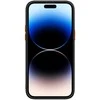Tel Protect Magnetic Carbon dėklas skirtas Apple iPhone 15 Plus juodas-oranžinis