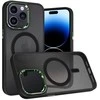 Tel Protect Magnetic Carbon dėklas skirtas Apple iPhone 15 Plus juodas-žalias