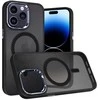 Tel Protect Magnetic Carbon dėklas skirtas Apple iPhone 15 Plus juodas-violetinis