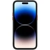 Tel Protect Magnetic Carbon dėklas skirtas Apple iPhone 15 Plus juodas-raudonas
