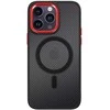 Tel Protect Magnetic Carbon dėklas skirtas Apple iPhone 15 Plus juodas-raudonas