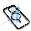 Tel Protect Magnetic Clear dėklas skirtas Apple iPhone 15 Plus vyšnių spalvos