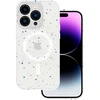 Tel Protect Magnetic Splash Frosted Dėklas, skirtas iPhone 15 Plus, baltas
