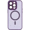 Tel Protect Magnetic Splash Frosted dėklas skirtas Apple iPhone 15 Pro Max violetinės spalvos