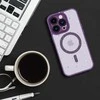 Tel Protect Magnetic Splash Frosted dėklas skirtas Apple iPhone 15 Pro Max violetinės spalvos