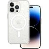 Tel Protect MagSilicone Clear dėklas skirtas Apple iPhone 12 Pro Glitter