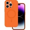 Tel Protect MagSilicone dėklas skirtas Apple iPhone 14 oranžinės spalvos