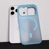 Tel Protect Mist Matte Magsafe dėklas skirtas Samsung Galaxy S23 light mėlynos spalvos