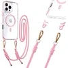 Tel Protect Strap Clear dėklas skirtas Apple iPhone 17 rožinės spalvos