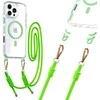 Tel Protect Strap Clear dėklas skirtas Apple iPhone 17 žalios spalvos
