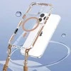 Tel Protect Strap Clear dėklas skirtas Apple iPhone 17 Air aukso spalvos