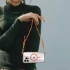 Tel Protect Strap Clear dėklas skirtas Apple iPhone 17 oranžinės spalvos