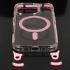 Tel Protect Strap Clear dėklas skirtas Apple iPhone 17 Pro rožinės spalvos