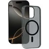 Tel Protect Transparent Slim Magsafe dėklas skirtas Apple iPhone 15 juodos spalvos