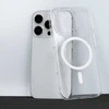 Tel Protect Transparent Slim Magsafe dėklas skirtas Apple iPhone 16 Pro Max baltos spalvos