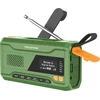 Telestar TOP NR.5 DAB+/FM Emergency Solar Radio with Flashlight and Charging Crank, Žalias