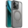 Telforceone Etteri Matt Mag Ring Apple iPhone 14 Pro 6,1" dėklas telefonui pilkos spalvos