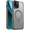 Telforceone Etteri Matt Mag Ring Apple iPhone 15 6,1" dėklas telefonui pilkos spalvos