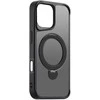 Telforceone Etteri Matt Mag Ring Apple iPhone 16 6,1" dėklas telefonui juodos spalvos